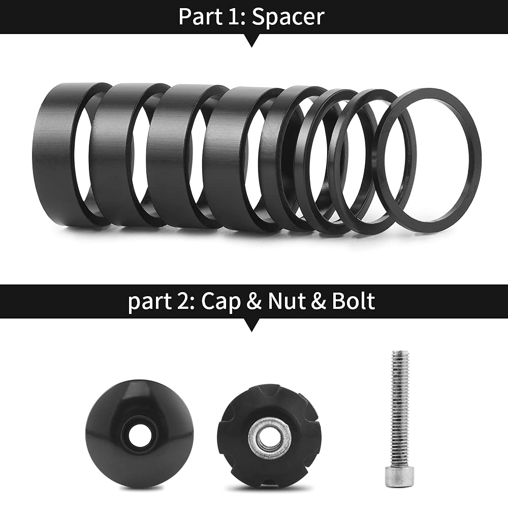 Carbon Fiber Bicycle Headset Spacer 1-1/8