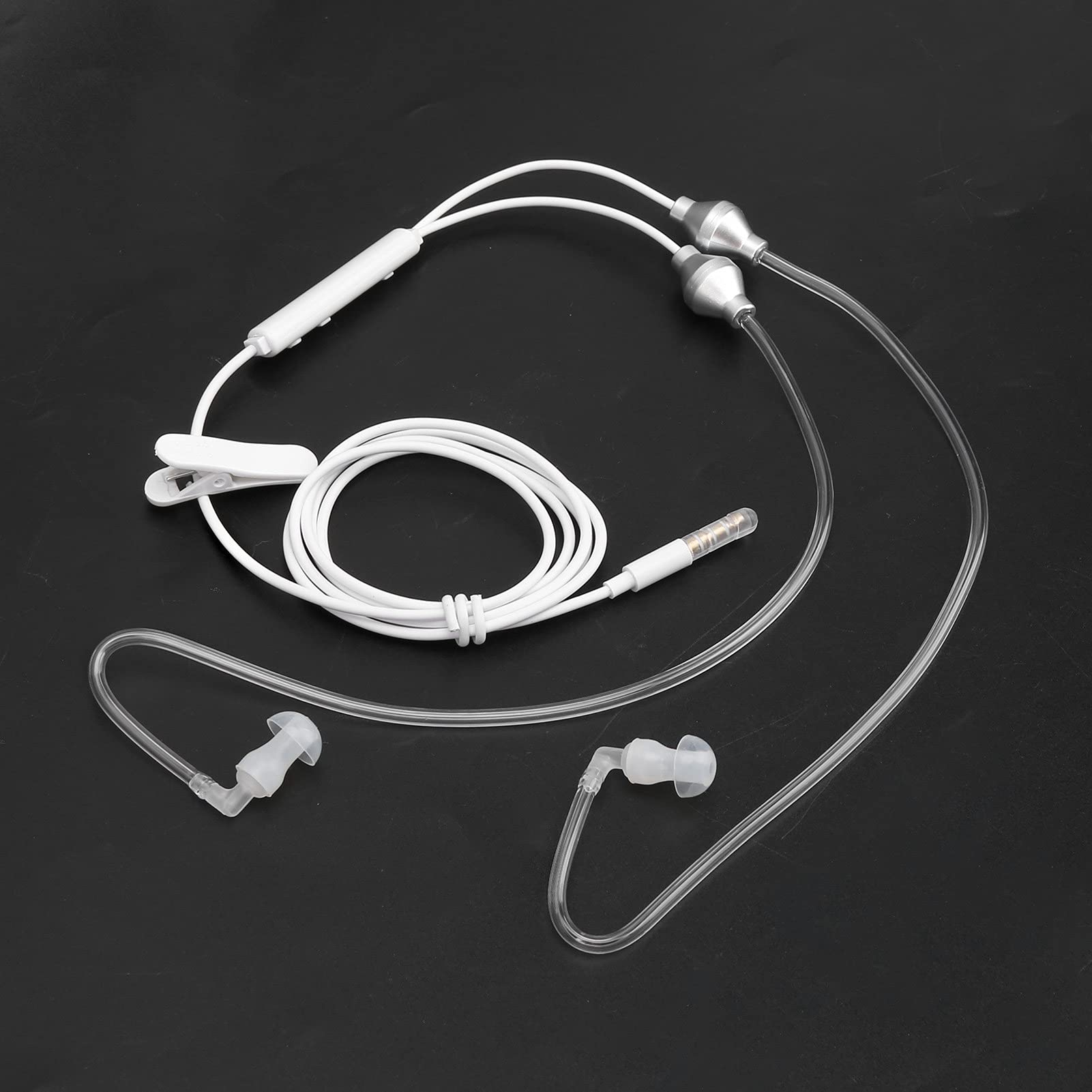 Premium Air Tube Headset for Samsung - Lightweight Ergonomic Design, Superior Sound Quality & Comfort - Perfect for Workouts, Gaming & Travel (White)