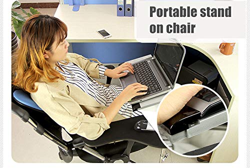 Ergonomic Computer Keyboard Stand & Laptop Mouse Mount for Workstation - Adjustable Gaming Desk Organizer with 1.96