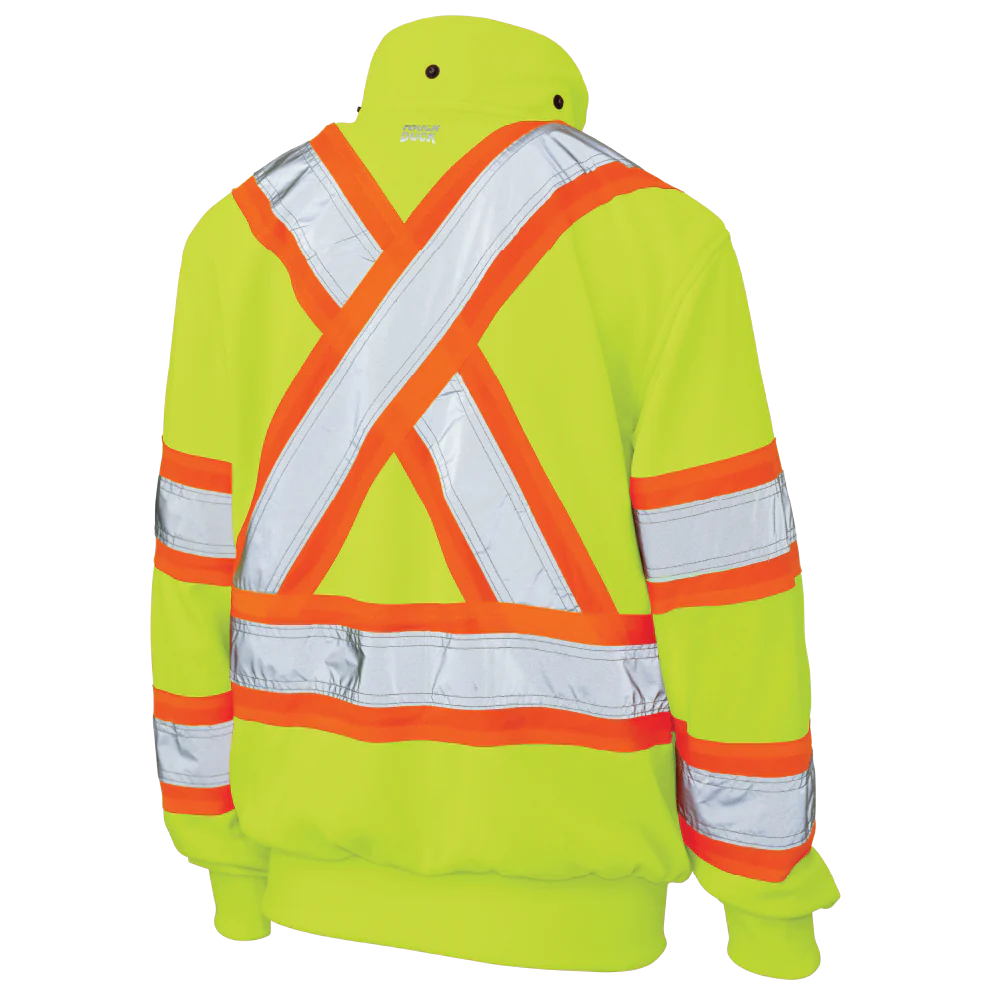 Tough Duck Women's Safety Hoodie SJ42 - High Visibility Reflective Work Jacket for Outdoor & Construction Use
