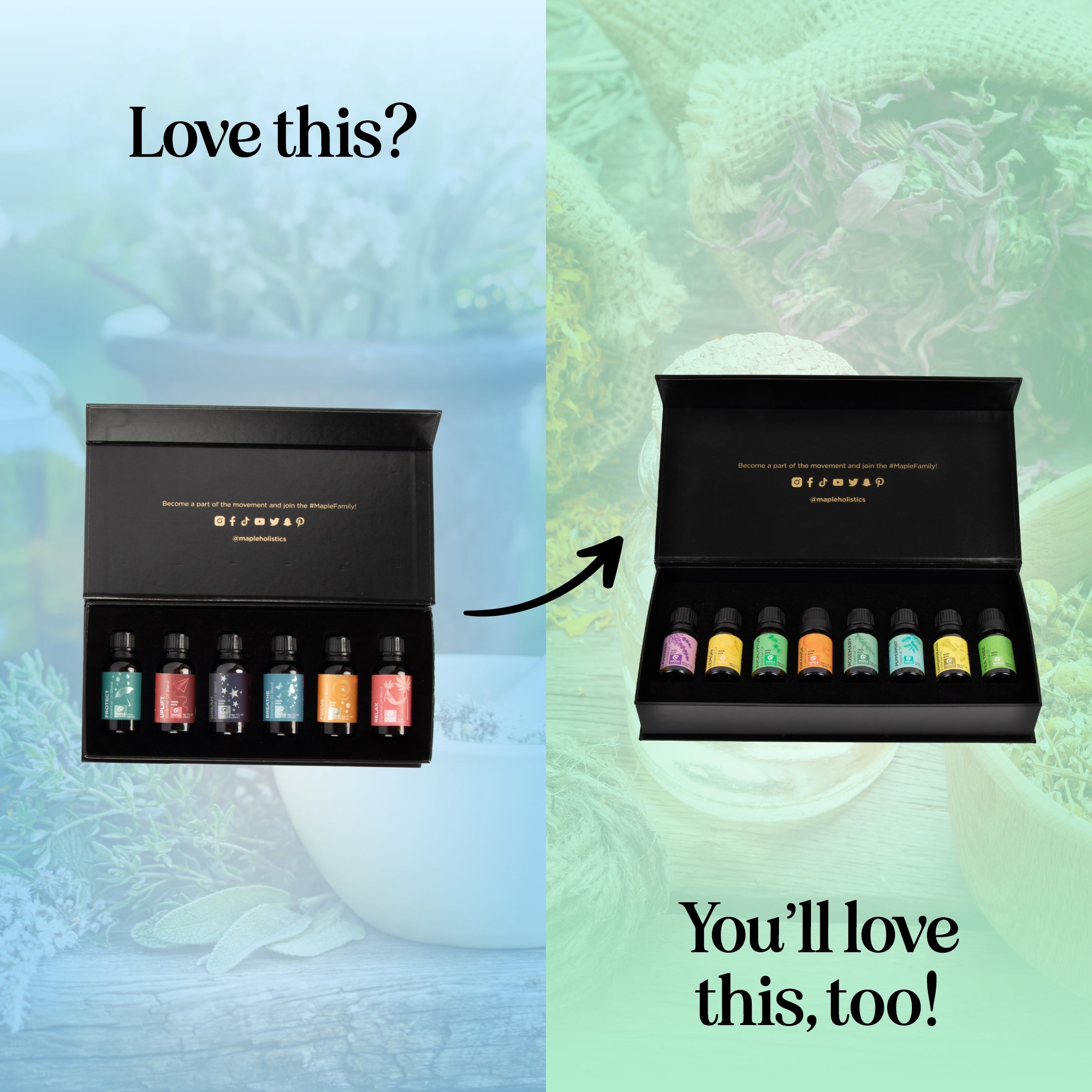 6-Piece Essential Oil Blends Set for Aromatherapy, Relaxation & Home Diffuser - Lavender, Peppermint, Eucalyptus, Tea Tree, Lemon & Orange Oils