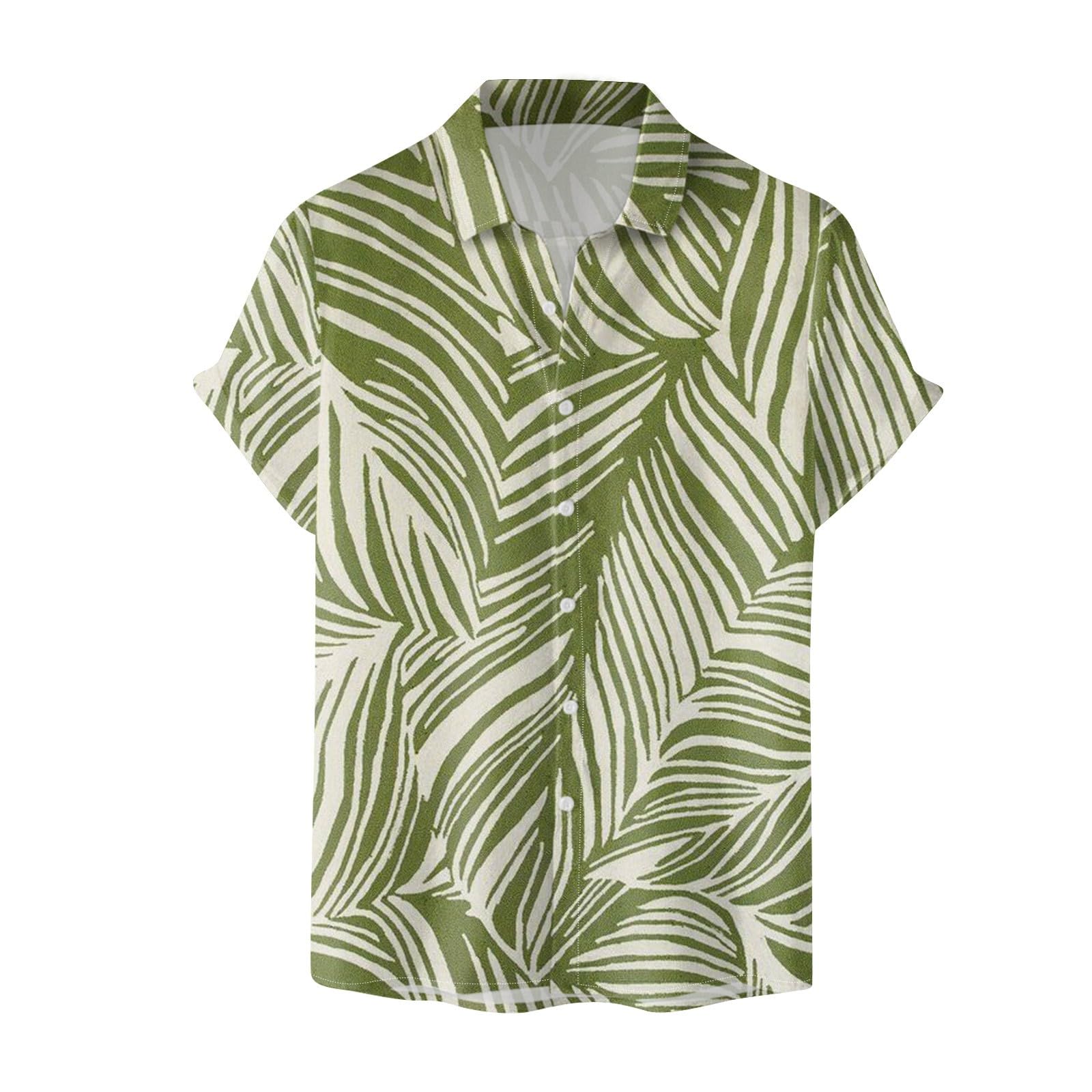 **Men's Hawaiian Shirts Short Sleeve Casual Button Down Tropical Beach Shirt - Summer Vacation, Luau Party & Poolside Relaxation**