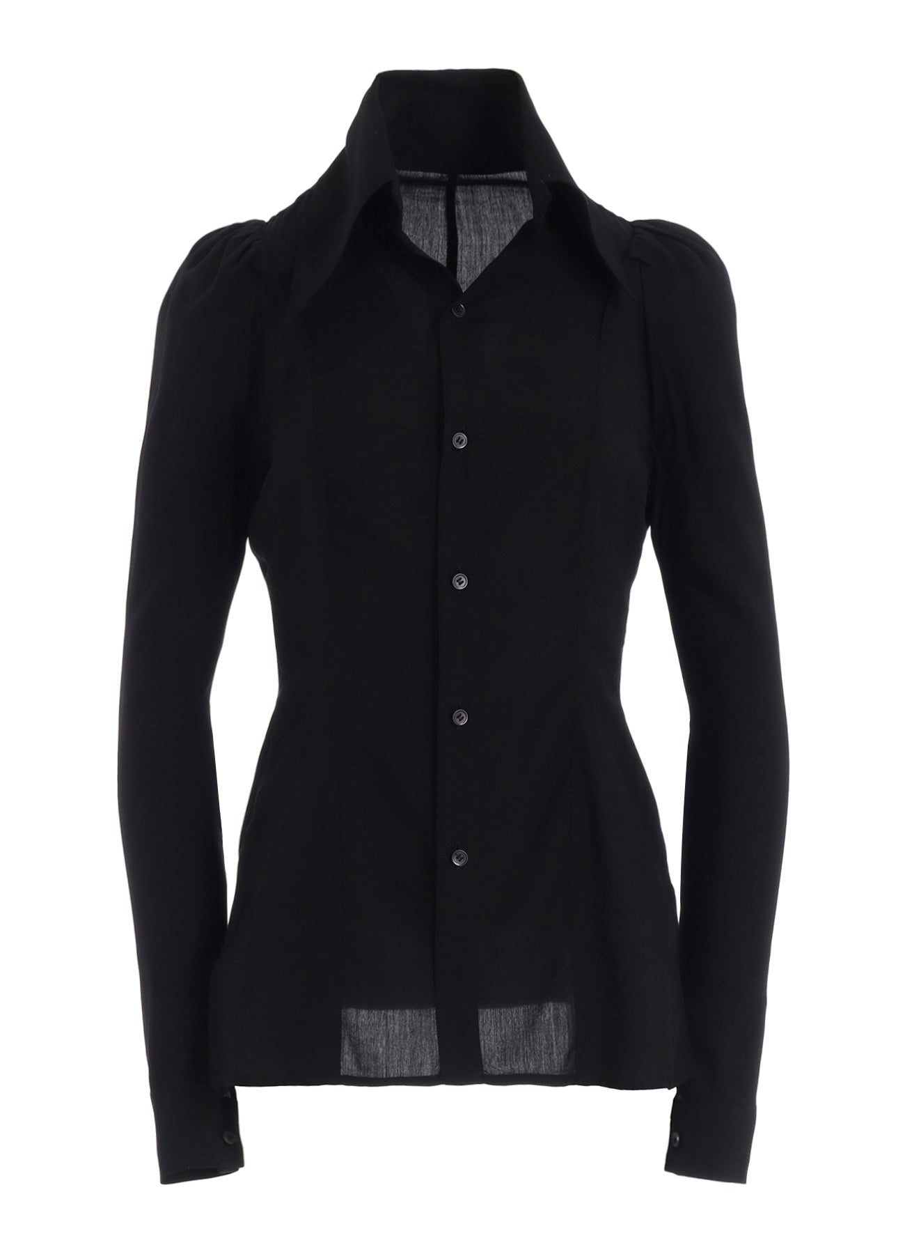Stylish Cellulose Poplin Puff Sleeve Slim Fit Blouse for Women | Elegant Office Wear & Casual Outfits