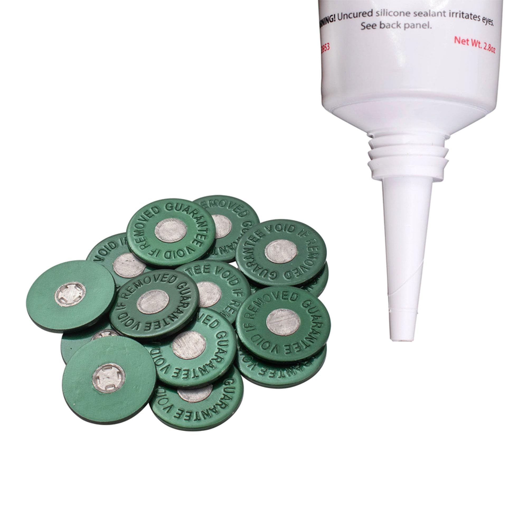 Brock Diesel Engine Heat Tabs with High-Temperature Adhesive - 240-250°F (115-121°C) Melting Point - 100pcs/Tube - Perfect for Diesel Engine Temperature Monitoring & Maintenance