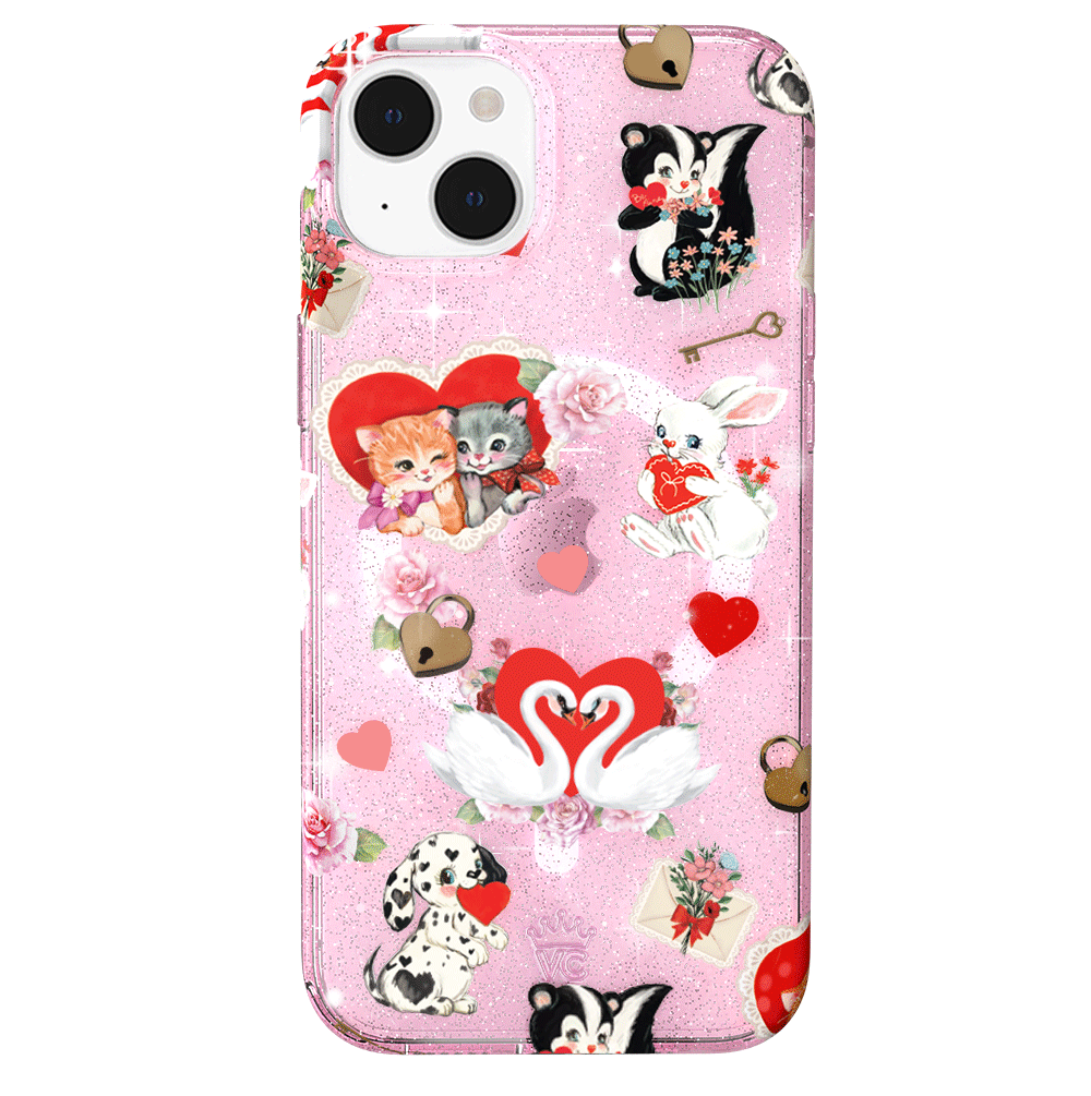 Sparkle Love Letter Glitter iPhone Case - Elegant & Protective Phone Cover for iPhone 13/14/15 Pro Max - Perfect for Valentine's Day, Anniversaries & Romantic Gifts