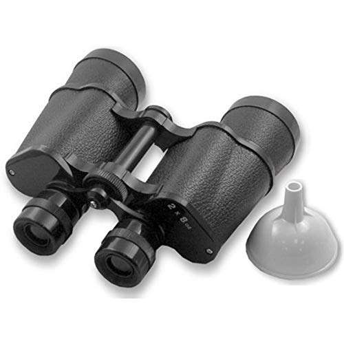 Double Sided Binocular Flask - Leakproof Travel Water Bottle for Sports & Outdoor Activities - Stainless Steel Russian Flagon Shaker for Camping, Hiking and Gym Workouts