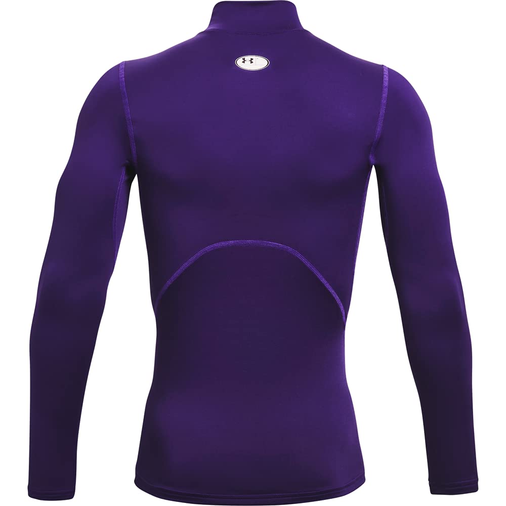 Under Armour Men's ColdGear Compression Mock Neck Long Sleeve Shirt - Thermal Base Layer for Running, Hiking & Winter Sports