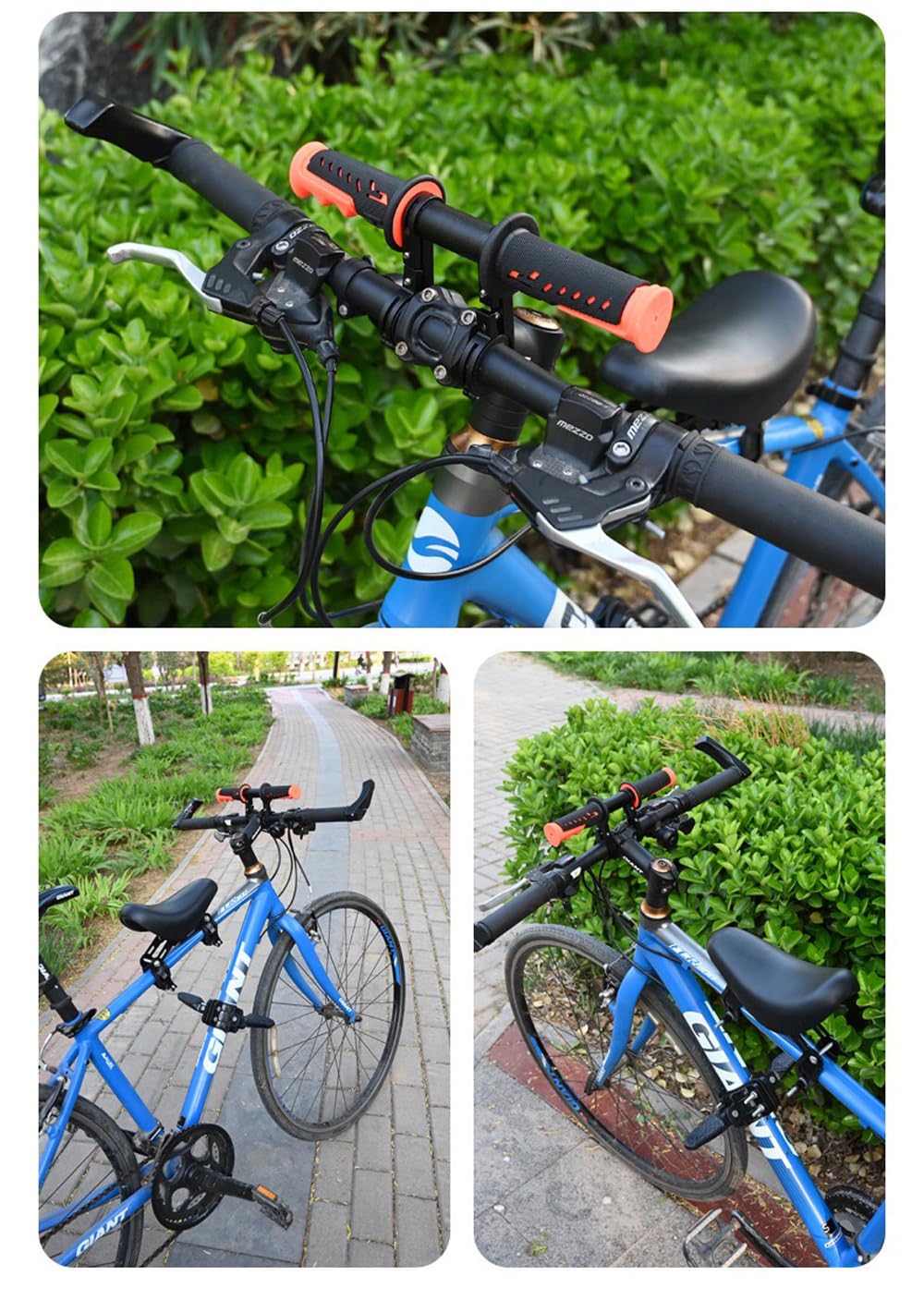 Baisikou Front Mounted Bike Child Seat - Adjustable & Safe Kids Bicycle Seat for Adults - Perfect for City Commuting & Family Cycling Adventures