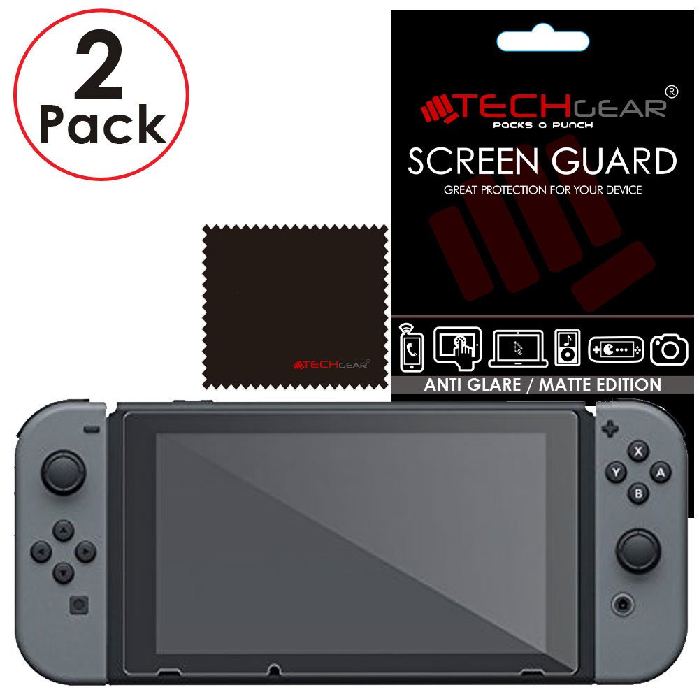 Anti-Glare Screen Protector for Nintendo Switch [2-Pack] - Matte Finish, Scratch Resistant, Bubble-Free Installation - Perfect for Gaming at Home or On the Go