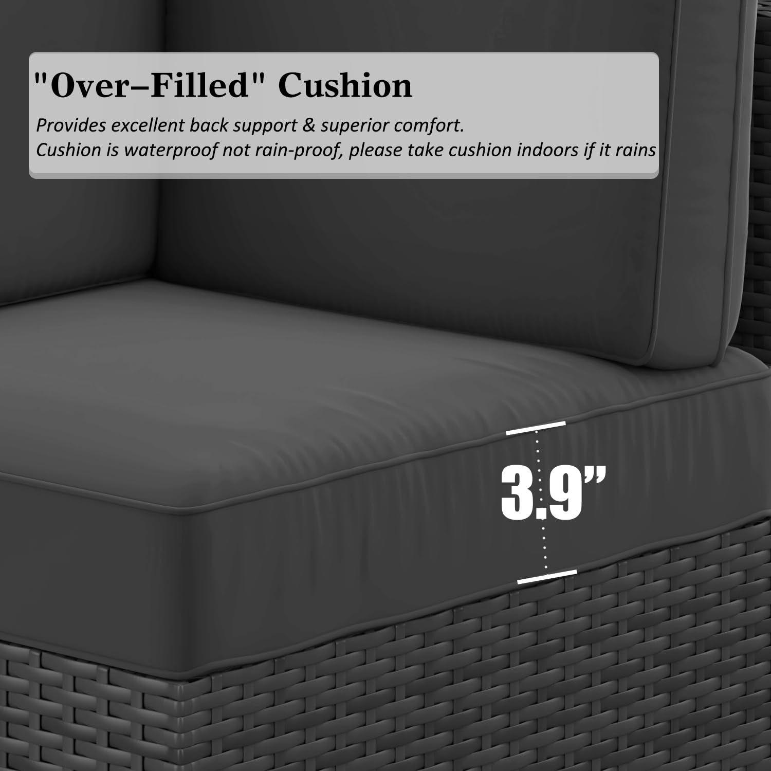 LayinSun 7-Piece Outdoor Patio Furniture Set with 44