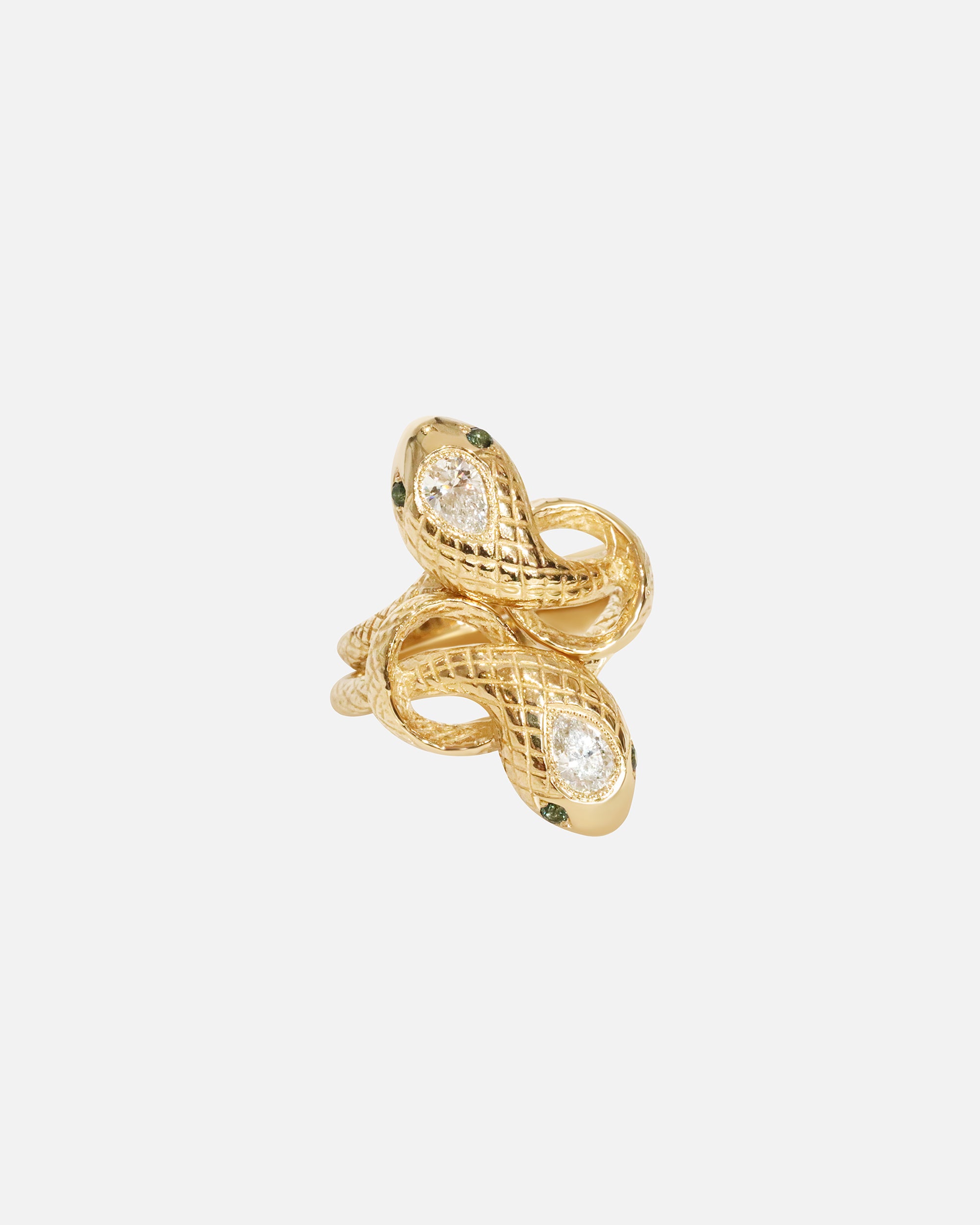 Ornata Ophidia Pear Double Stacked Ring - Elegant Stackable Jewelry for Women, Perfect for Weddings, Parties & Everyday Wear