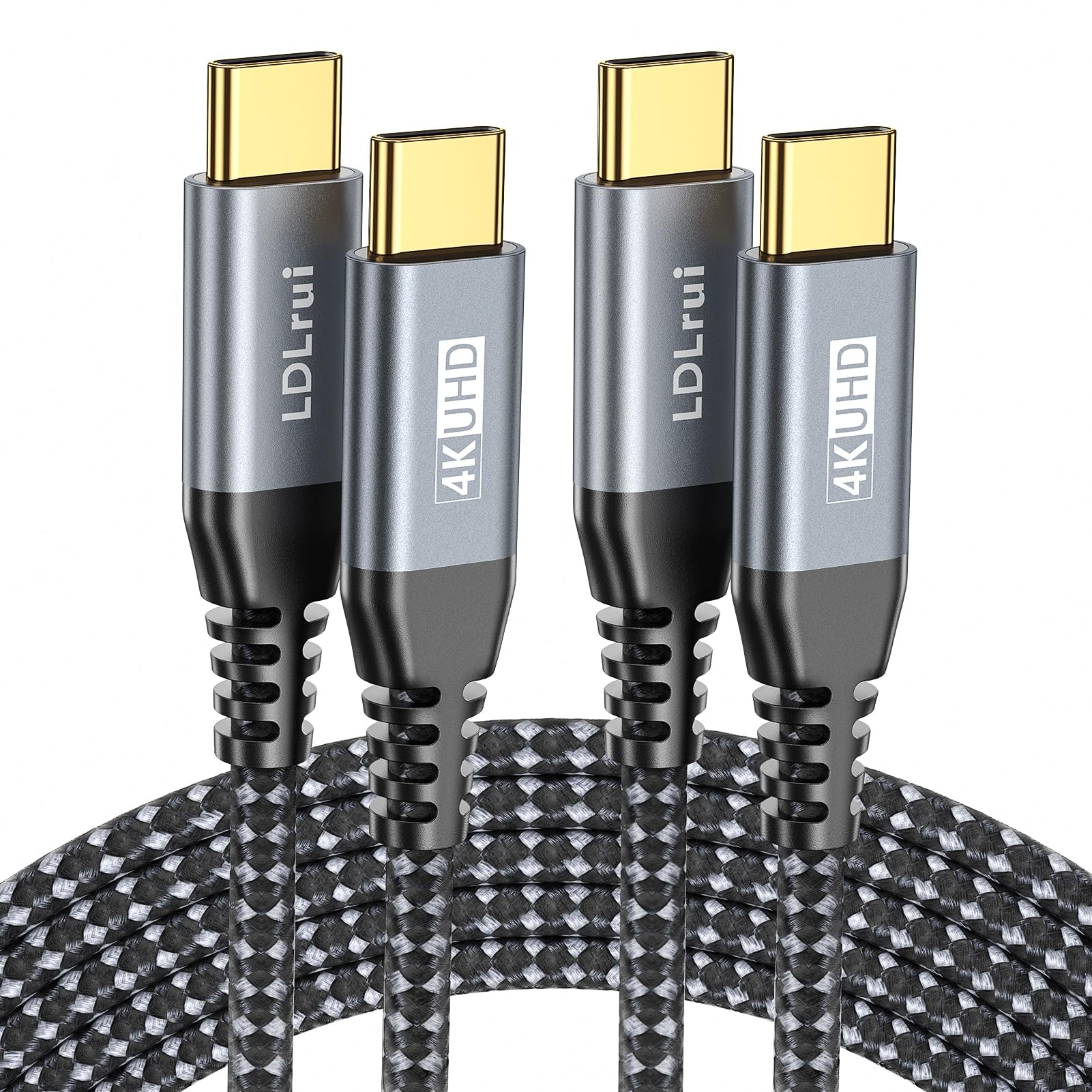 LDLrui USB C to USB C 3.2 Gen 2x2 Cable [6ft 2Pack] - 100W PD Fast Charging, 20Gbps Data Transfer & 4K Video Output - Compatible with MacBook Pro, Samsung Galaxy S22/S21, USB-C Monitors - Perfect for Home Office, Gaming & Travel Charging