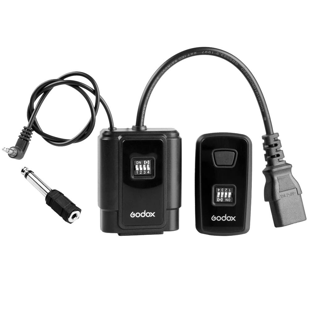 16 Channel 433MHz Wireless Flash Trigger with AC Powered Receiver Set - Perfect for Studio Photography, Product Shoots & Event Lighting Control