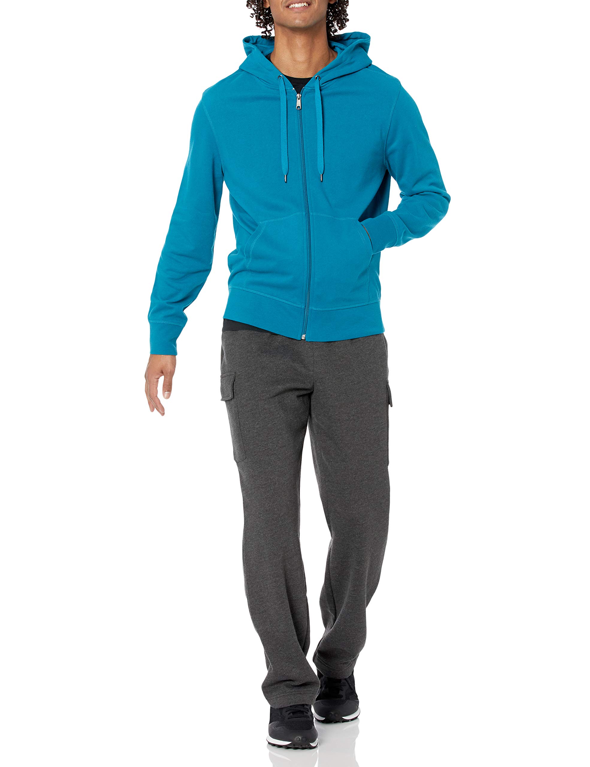 Amazon Essentials Men's Cargo Fleece Sweatpant - Comfortable Winter Joggers with Pockets for Outdoor Activities, Lounge & Gym Workouts