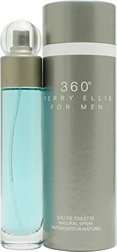 Perry Ellis 360 Cologne for Men - 1.7 oz Eau de Toilette Spray | Fresh Citrus & Spicy Scent | Perfect for Daily Wear, Office & Date Night
