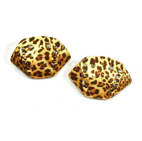 RollerStuff Metallic Leopard Toe Caps for Roller Skates - Stylish Protective Gear for Roller Derby & Artistic Skating