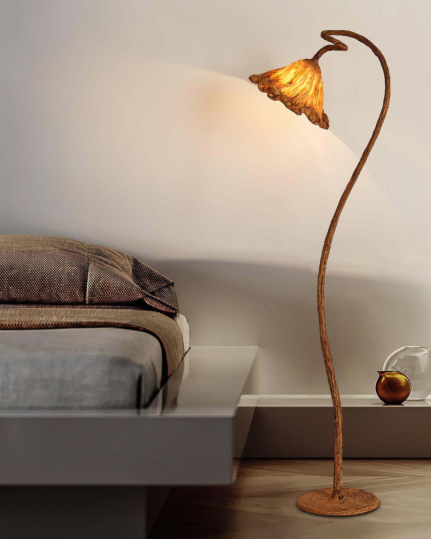 Elegant Lotus Leaf Floor Lamp - Modern Home Decor Lighting for Living Room, Bedroom & Office - Adjustable Brightness & Energy Efficient LED Bulb