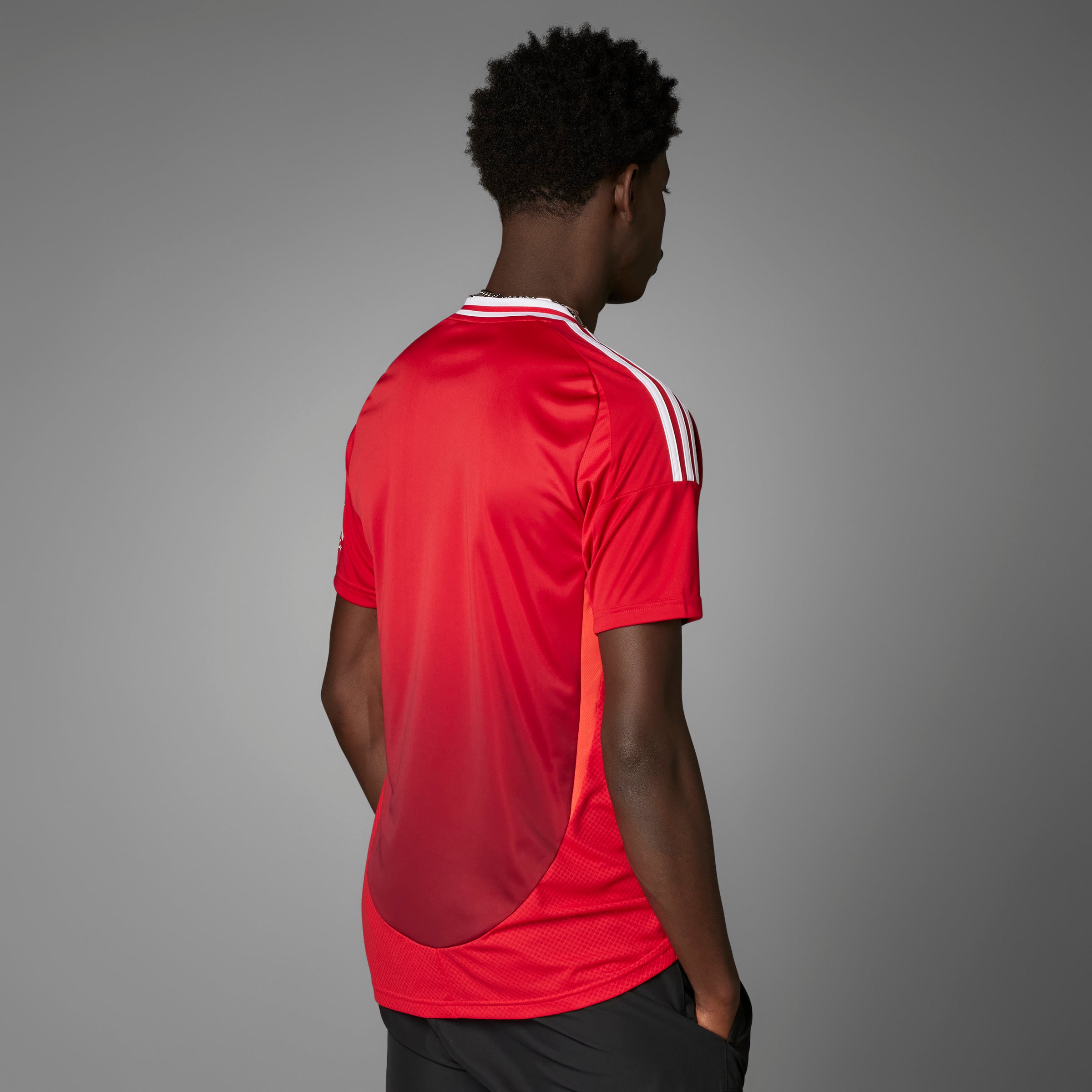 Adidas Manchester United 24/25 Home Short Sleeve Soccer Jersey - Authentic Football Shirt for Men & Women - Perfect for Match Day, Training & Fan Support