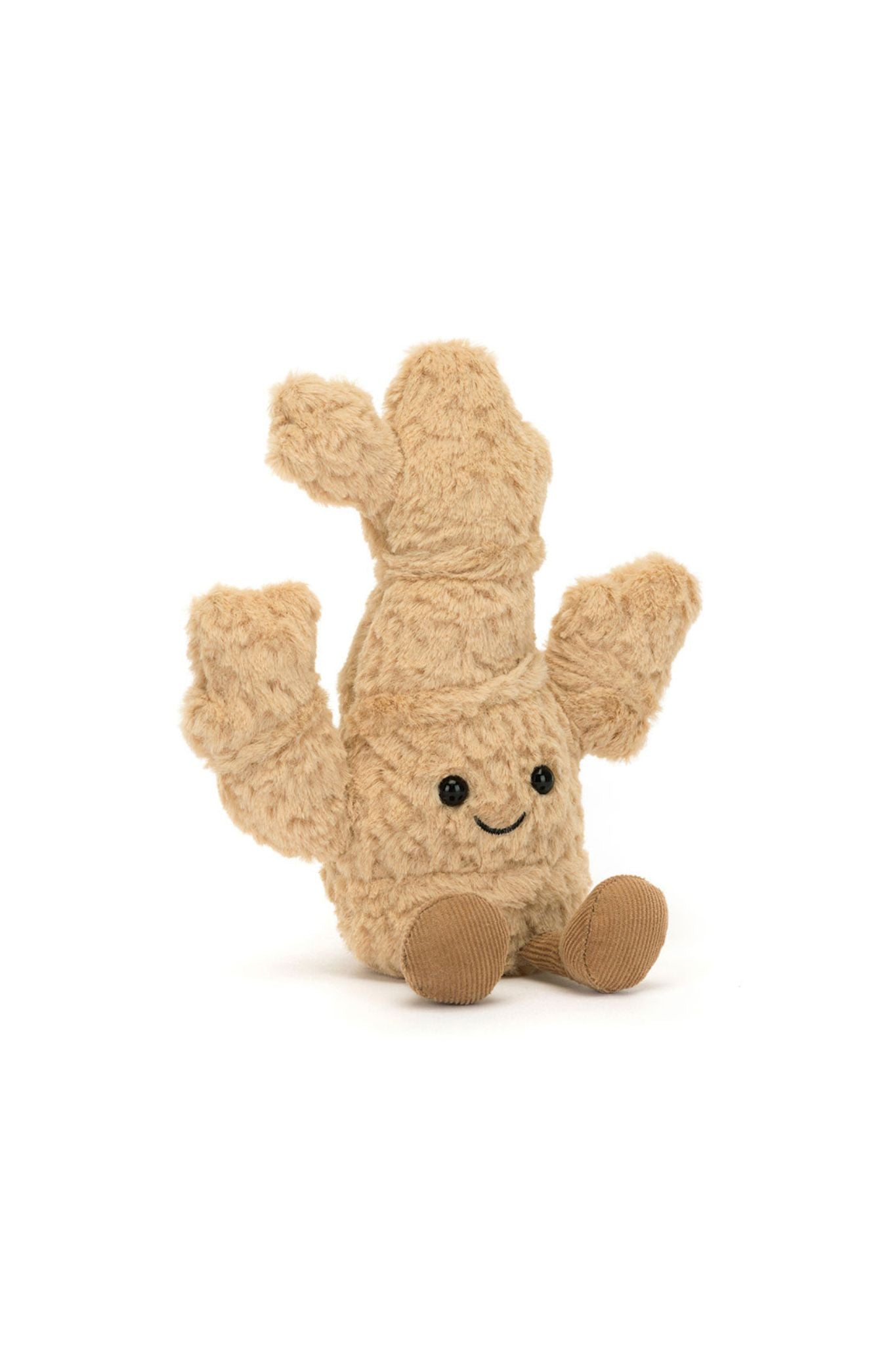Jellycat Amuseables Ginger Plush Toy - Soft & Cuddly Stuffed Ginger Root for Kids & Adults - Perfect Gift for Christmas, Birthdays & Home Decor