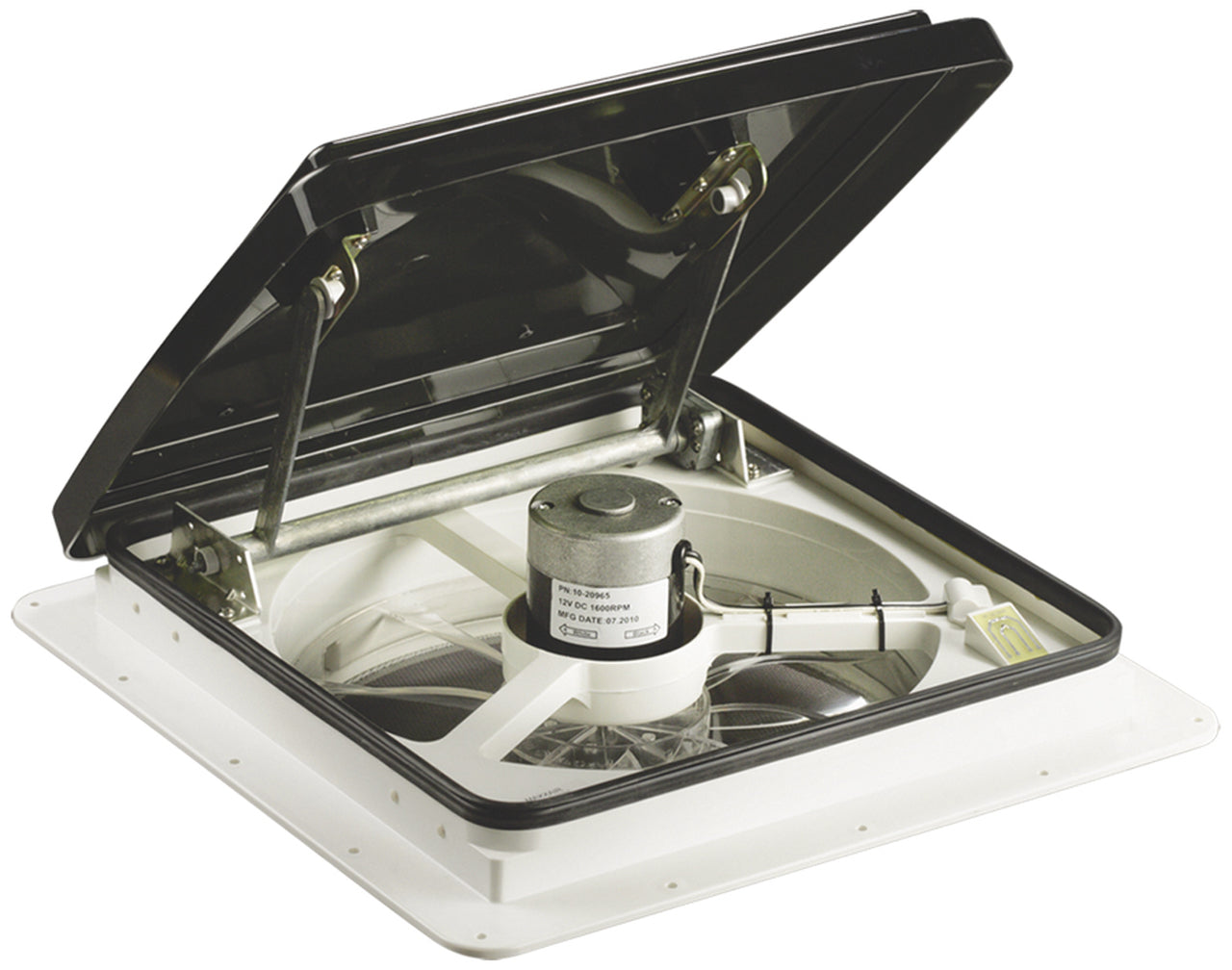 MaxxAir MaxxFan 4500K RV Roof Vent with Standard Remote Control - White Smoke Cover - Perfect for Campers, Trailers & Motorhomes Ventilation
