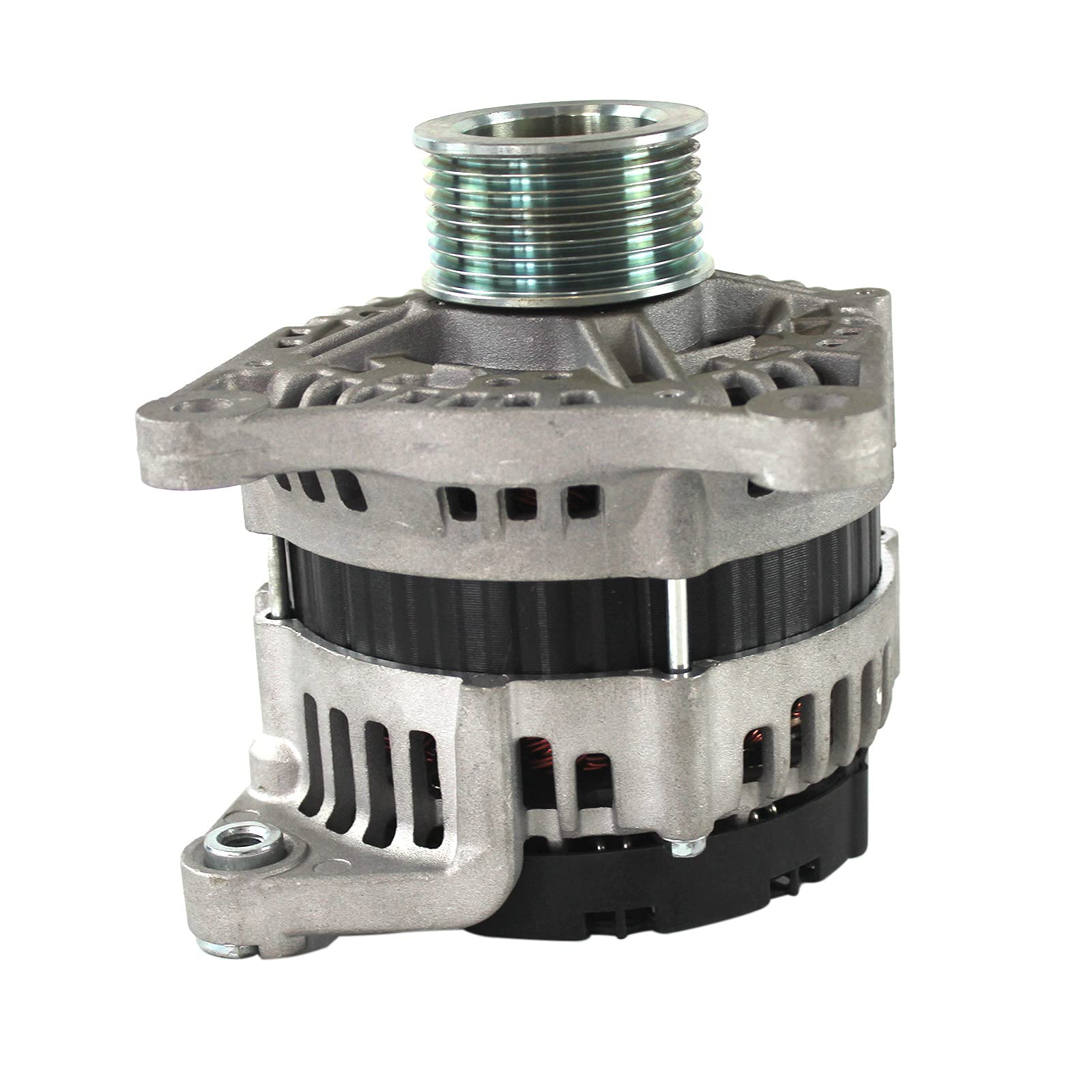 SINOCMP 5318120 Air Conditioning Compressor with Clutch Assembly & Alternator Generator for Cummins ISF3.8 Engine - Replacement Parts for Truck, Bus & Heavy Duty Vehicles - Perfect for Cooling System Repairs & Maintenance