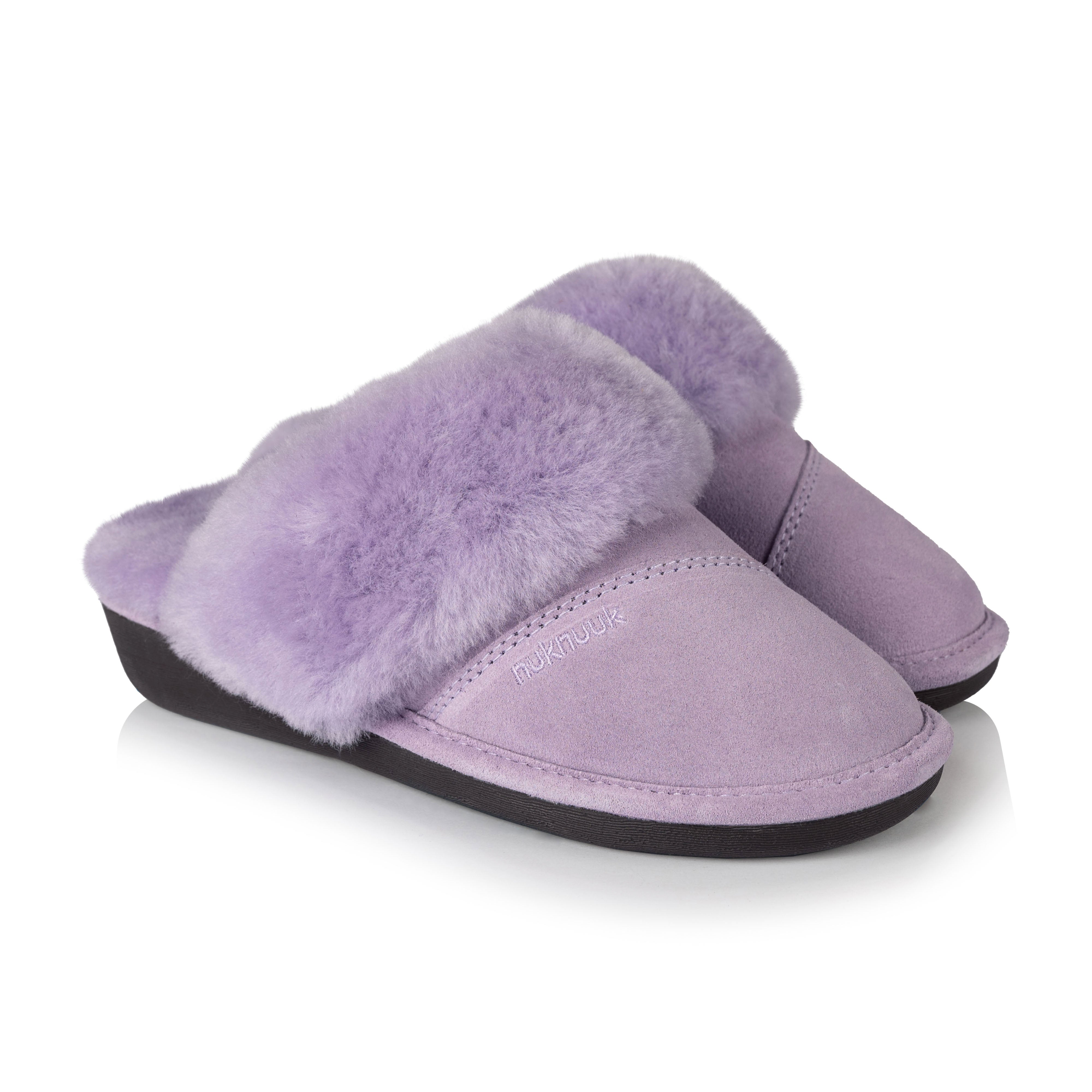 Joy Women's Soft Plush Memory Foam Slippers - Cozy Indoor House Shoes for Women, Non-Slip Warm Fuzzy Slippers (Lilac) - Perfect for Relaxing at Home, Lounging & Winter Comfort