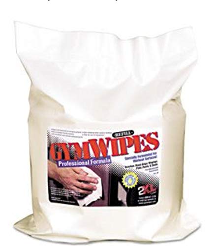 Professional Gym Wipes - Unscented, 6x8 Inches, 700 Wipes per Pack (4 Packs/Carton) - Perfect for Gym Equipment, Yoga Mats & Fitness Studio Cleaning