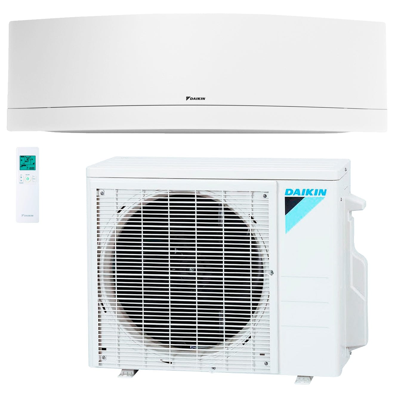 Daikin Emura 9,000 BTU 18 SEER Wall Mounted Ductless Mini Split Inverter AC & Heat Pump System (230V) - Energy Efficient Cooling & Heating for Home, Office, or Small Spaces - RX09RMVJU9A + FTXR09TVJUW