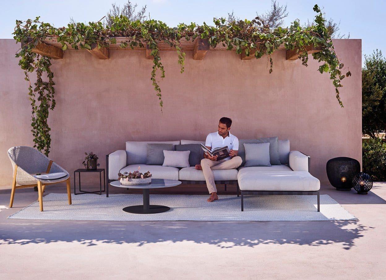 Modern Aluminum Outdoor Sofa Set - Durable & Weather-Resistant Patio Furniture for Garden, Poolside, and Backyard Relaxation