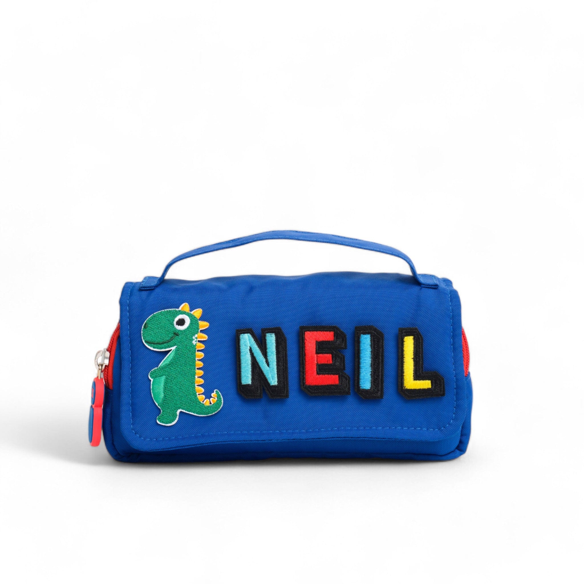 Moji Pencil Case - Durable Zippered School Supplies Organizer for Pens, Markers & Art Tools - Perfect for Students, Office & Travel (Blue)