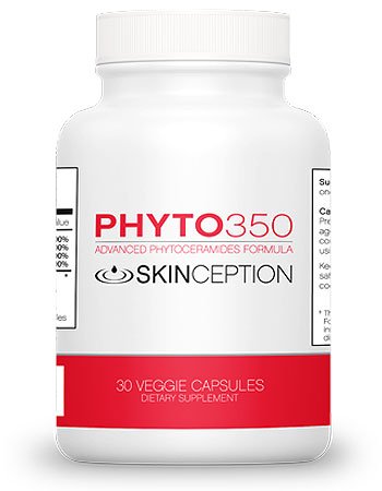 Phyto350 Advanced Phytoceramides Supplement - 6 Month Supply for Skin Hydration & Anti-Aging | Perfect for Dry Skin Care & Wrinkle Reduction