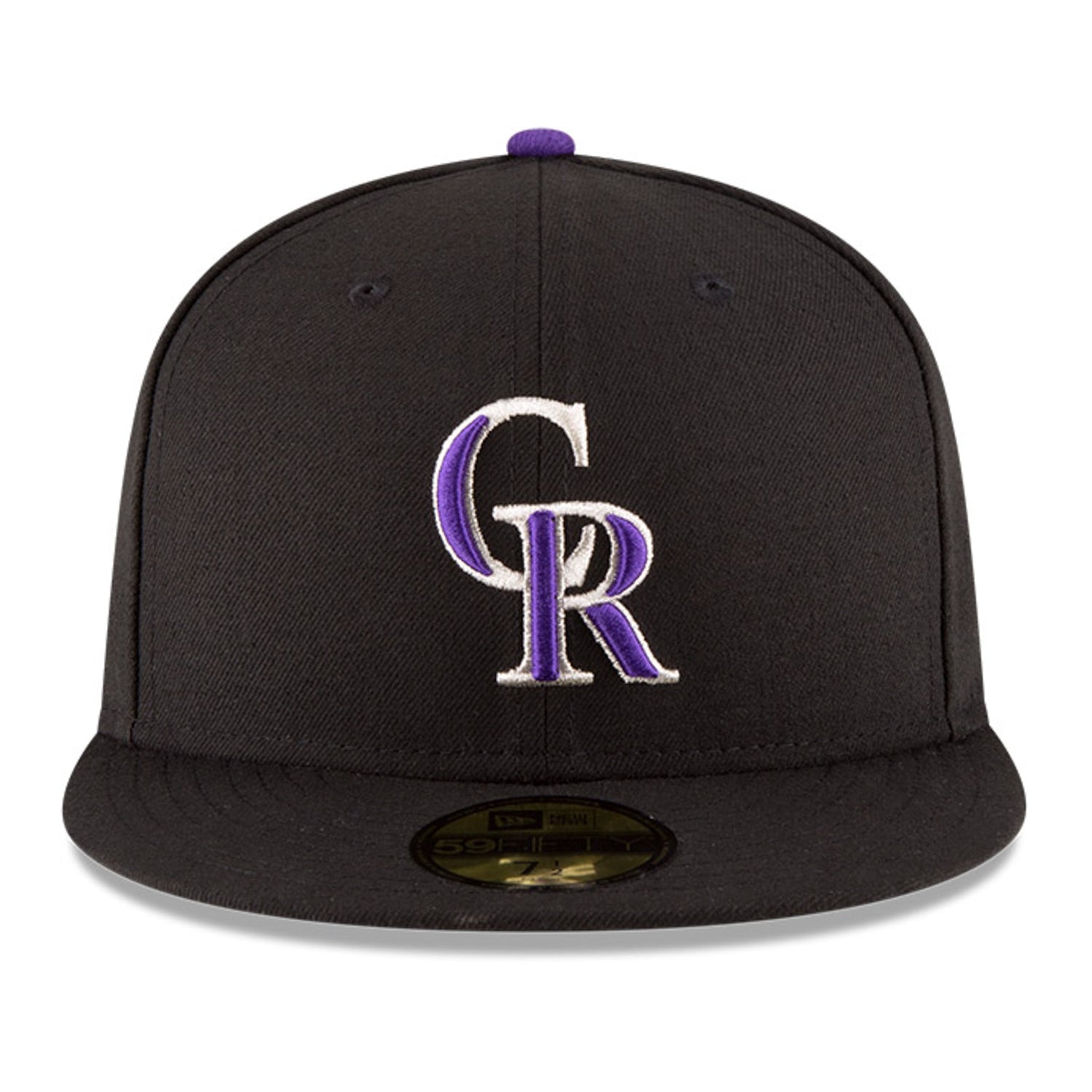 New Era 59Fifty Authentic MLB Colorado Rockies Baseball Cap - Black | Official Licensed Snapback Hat for Men & Women | Perfect for Games, Sports Events & Casual Wear