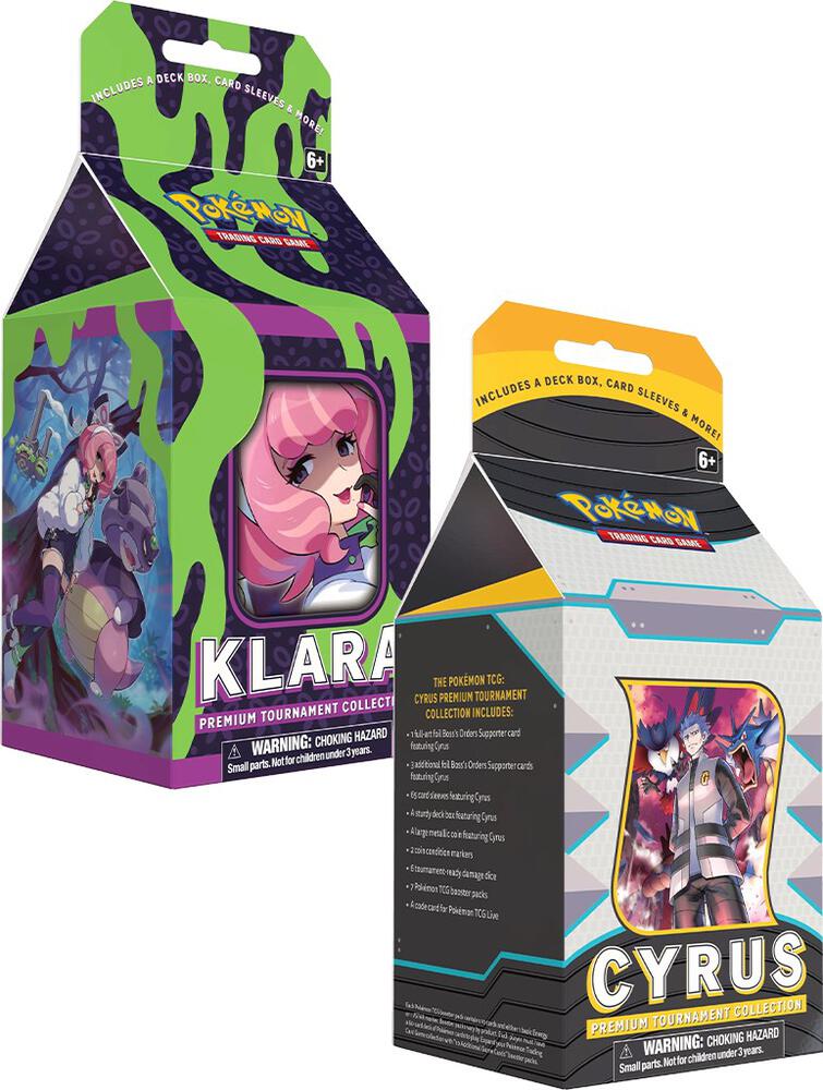 Pokemon TCG: Cyrus & Klara Premium Tournament Collection Box (2-Pack) - Perfect for Competitive Play & Collectors