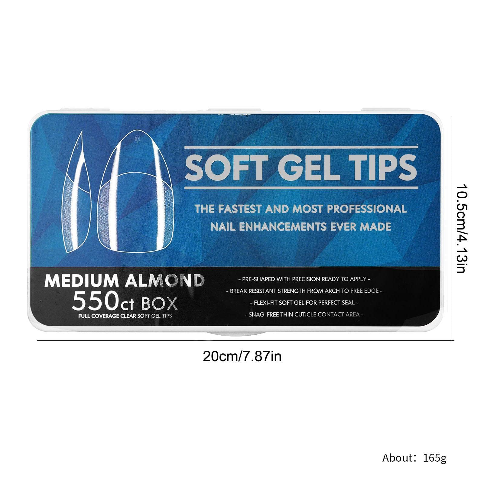 Professional Gel Nail Extension Kit for Women - Artificial Nail Tips with Pre-Buff Frosted Finish, DIY & Salon Use | Perfect for Beginners, Home Manicures & Nail Shops | Enhance Your Nail Art & Special Occasion Looks