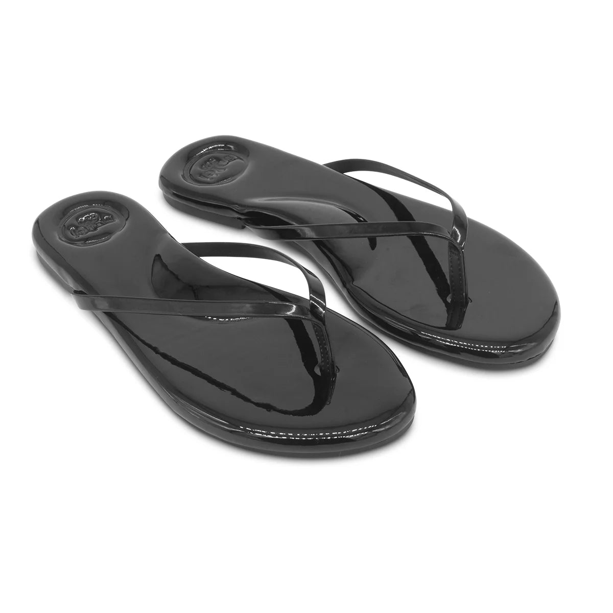 Solei Sea Indie Onyx Patent Leather Women's Shoes - Stylish & Comfortable for Casual Outings, Office Wear & Evening Events