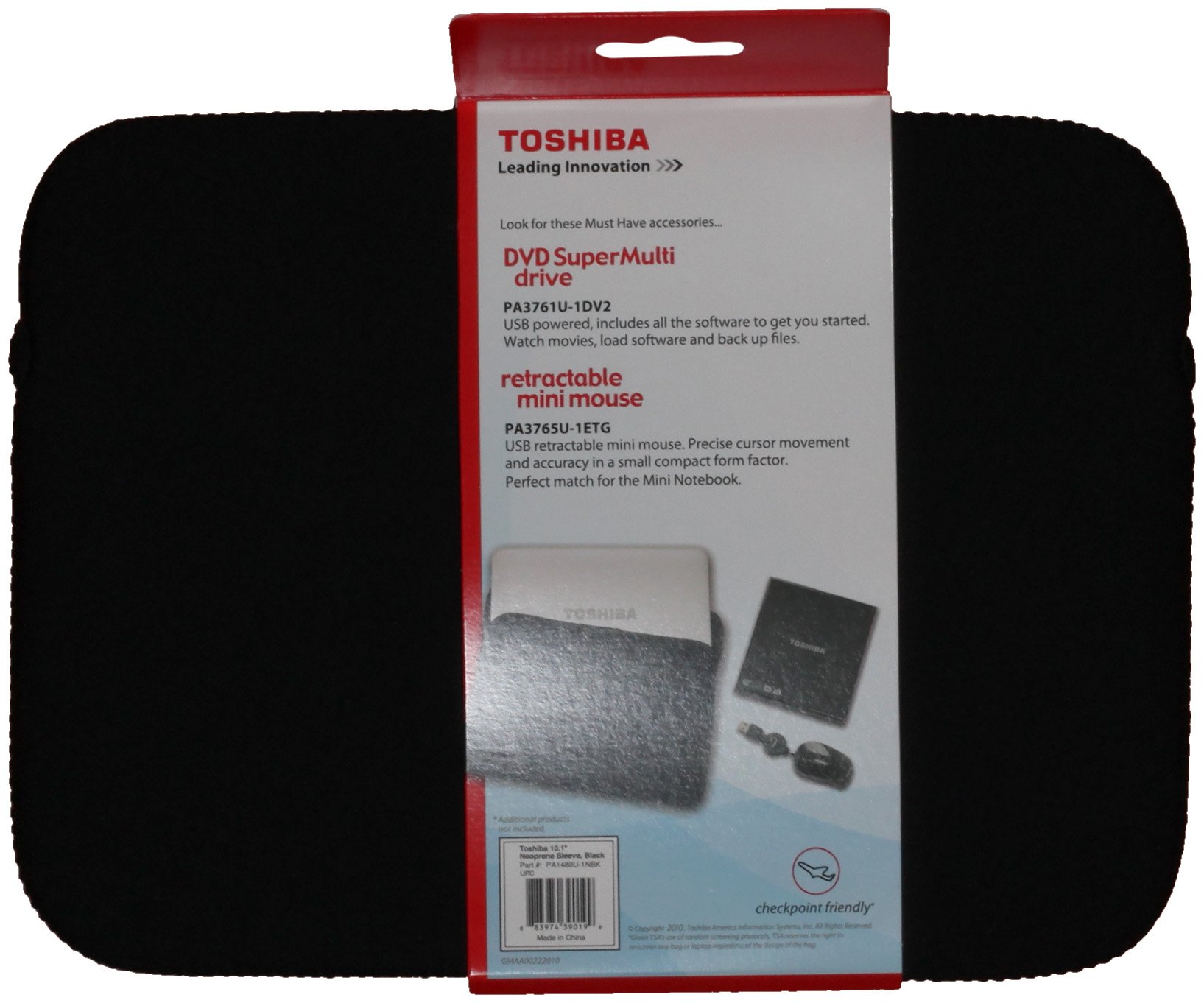 Toshiba 10.1-Inch Netbook Protective Sleeve Case - Lightweight Laptop Bag for 10.1