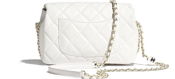 Chanel Wallet On Chain WOC Classic Caviar Leather Crossbody Bag with Gold-Tone Hardware in White - Perfect for Evening Events & Daily Luxury Accessories