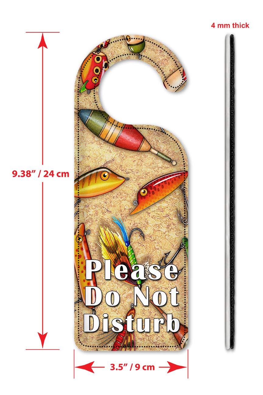 Artistic 'Do Not Disturb' Door Knob Hanger Sign - Handcrafted Decor by Dan Morris - Perfect for Hotels, Bedrooms & Privacy Spaces