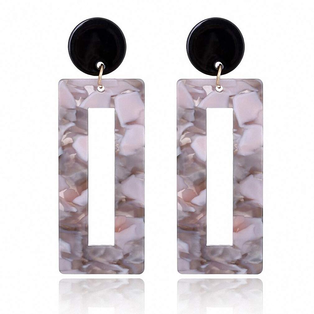 Bohemian Leopard Print Drop Earrings for Women - Acrylic Long Dangle Fringe Earrings - Perfect for Casual Wear, Parties, and Boho Fashion Accessories