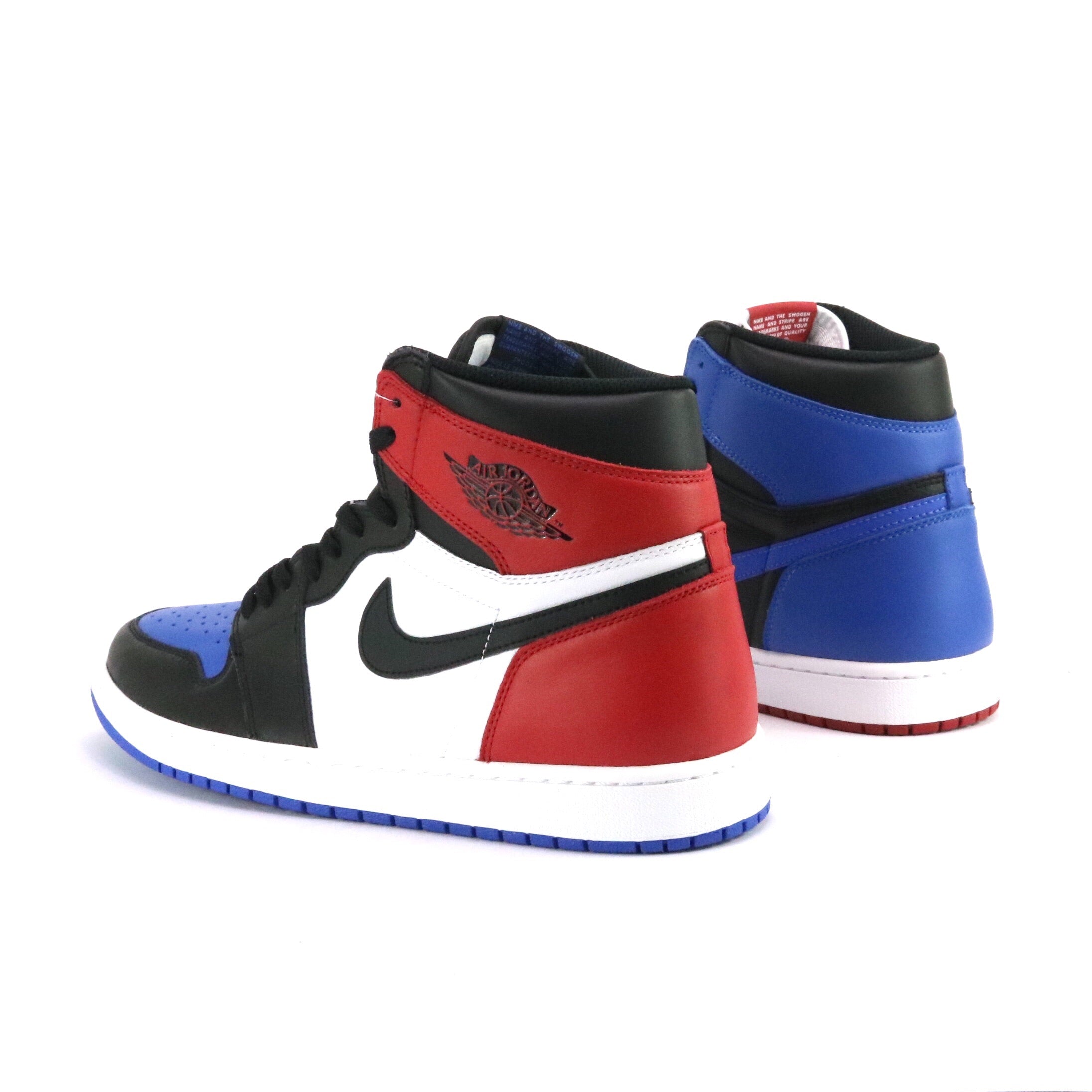 Air Jordan 1 High Retro OG Top 3 Sneakers - Black, Varsity Red & Royal Blue Basketball Shoes for Men | Perfect for Streetwear, Basketball Games & Sneaker Collecting