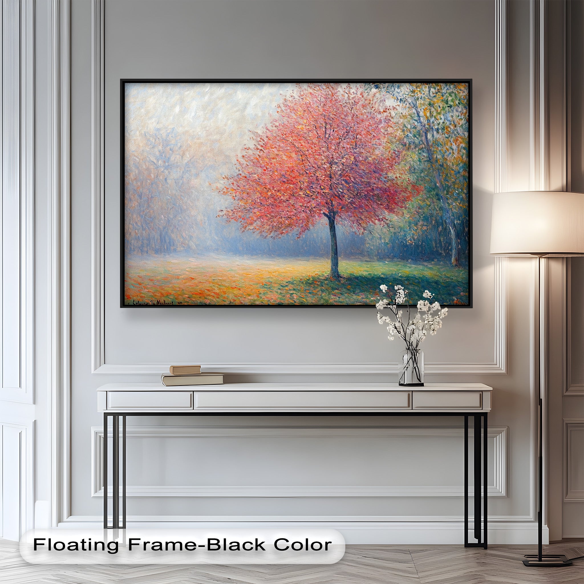 Autumn Radiance Impressionist Oil Painting - Handmade Landscape Artwork for Home Decor, Office Wall, Living Room & Gift