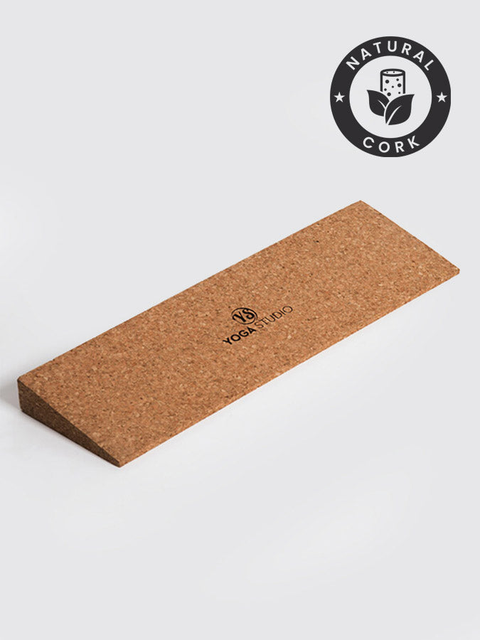 Premium Cork Yoga Wedge for Yoga Studio - Non-Slip Yoga Prop for Alignment & Support - Ideal for Home, Studio & Travel Use