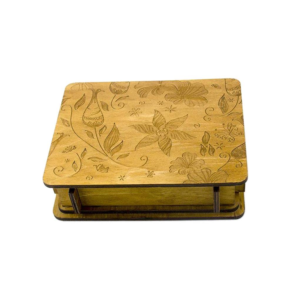 Enakshi Wooden Puzzle Box - Magic Brain Teaser Toy for Kids & Adults - Great for Gifts & Family Game Night