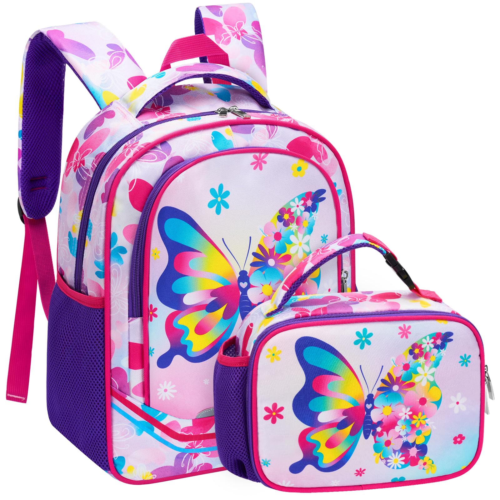WAWSAM Kids Backpack Set for School - Durable Kindergarten & Elementary Backpack with Insulated Lunch Bag - Perfect for School, Daycare, Travel & Outdoor Adventures