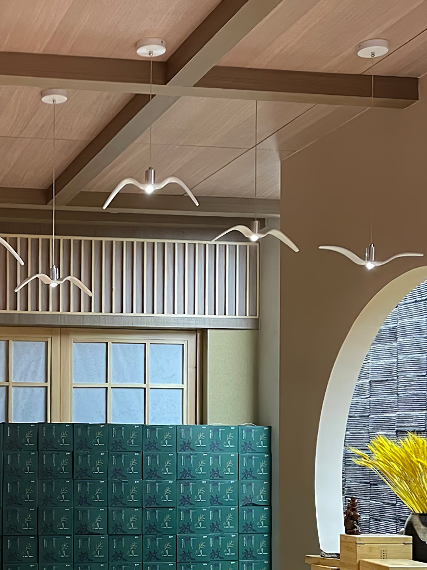 Aviara Modern LED Pendant Light Fixture - Dimmable Hanging Chandelier for Kitchen Island, Dining Room & Bedroom Lighting