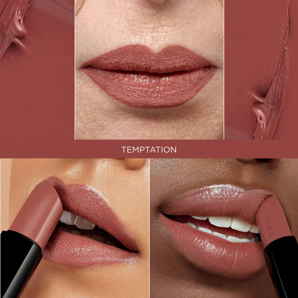 Sigma Beauty Infinity Point Lipstick - Long-Lasting Matte Lip Color, Hydrating & Smudge-Proof - Perfect for Everyday Wear, Date Night & Special Occasions