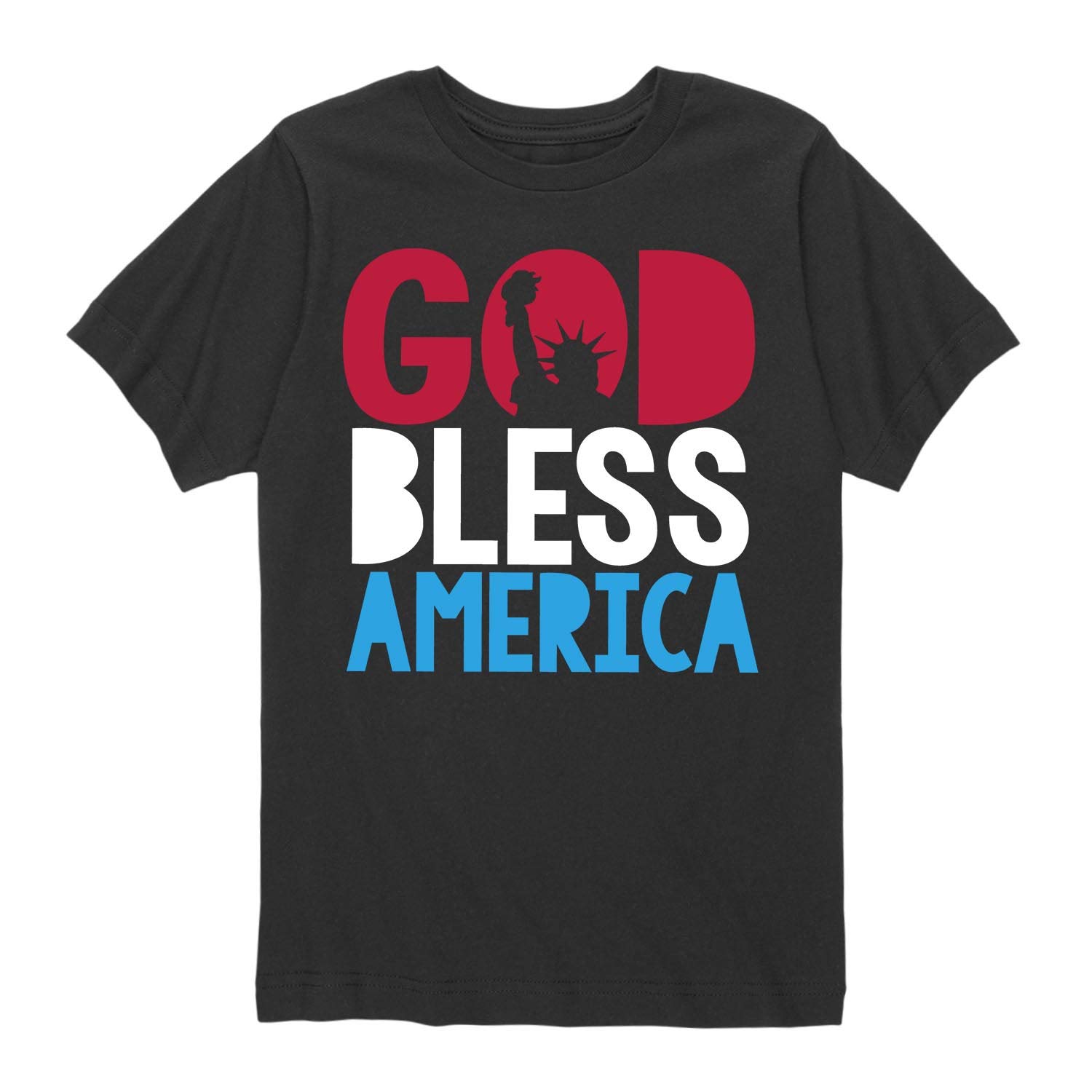 God Bless America Toddler Short Sleeve T-Shirt - Patriotic Baby Clothes for Boys & Girls - Perfect for 4th of July, Memorial Day & Independence Day Celebrations