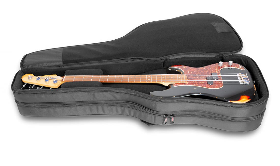 Premium Dual Electric Bass Gig Bag - Heavy Duty Padded Protection for Travel & Storage - Perfect for Musicians, Bands & Live Performances