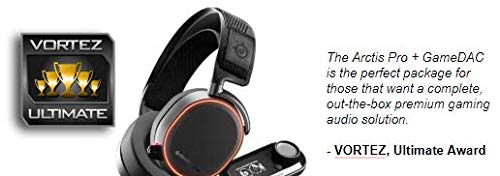 SteelSeries Arctis Pro + GameDAC Wired Gaming Headset with Hi-Res Audio - Premium DAC & Amp for PS5, PS4, PC - White - Perfect for Competitive Gaming & Immersive Audio Experience
