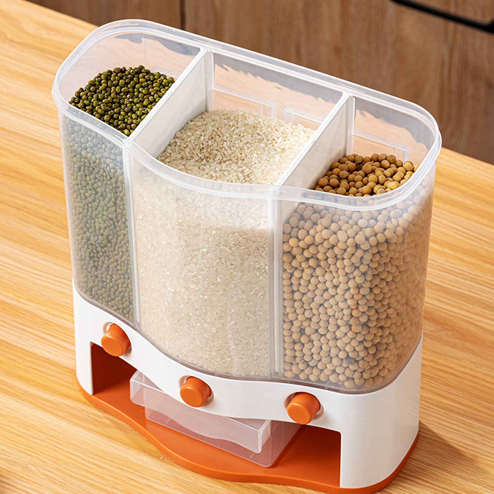 Premium Airtight Pet Food Storage Container - Moisture-Proof Dog Food Bin with Dividers for Dry Kibble, Treats & Grains | Large Capacity Green Pet Food Organizer for Kitchen, Pantry & Travel Use